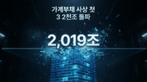 가계부채 2,019조 원, 사상 첫 2천조 돌파가 보여준 부동산·주식 과열 썸네일
