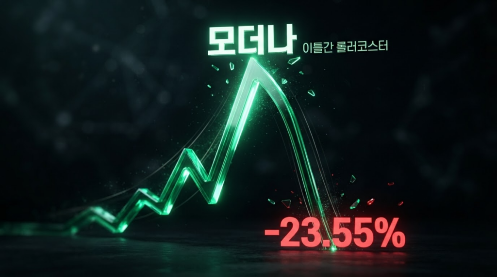 모더나 이틀간 롤러코스터, 폭등 후 -23.55% 급락이 남긴 교훈 썸네일