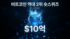 비트코인 역대 2위 숏스퀴즈, 한 시간 만에 10억 달러 청산된 이유 썸네일