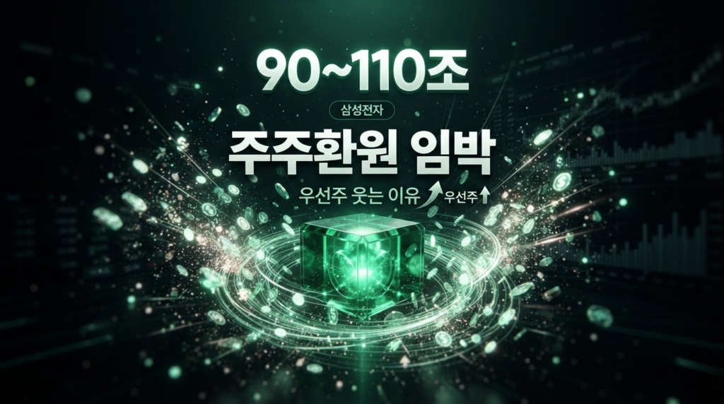 삼성전자 90조~110조 주주환원 임박, 우선주가 웃는 이유 썸네일