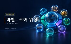 주식 투자 교육 썸네일 — 바벨 · 코어 위성, 방어와 기회 배치