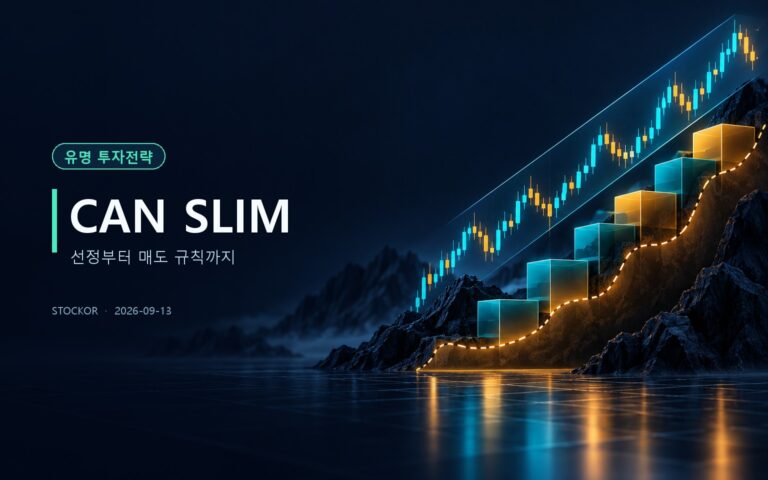 주식 투자 교육 썸네일 — CAN SLIM, 선정부터 매도 규칙까지