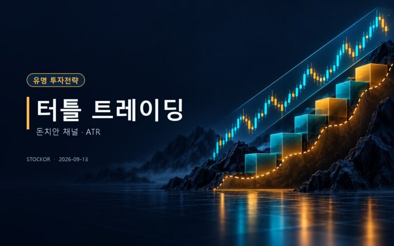주식 투자 교육 썸네일 — 터틀 트레이딩, 돈치안 채널 · ATR